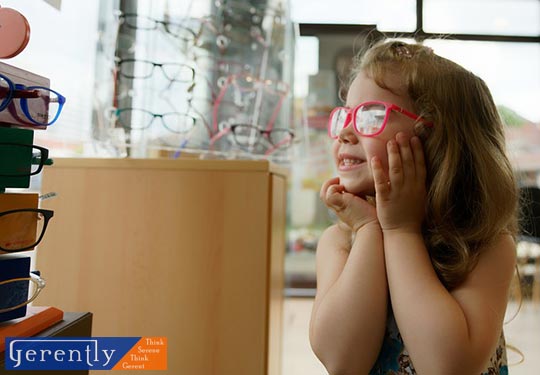girl wearing spectacles